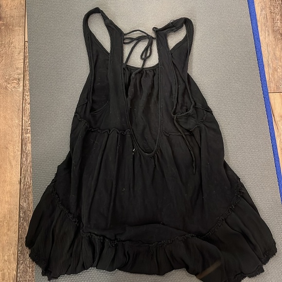 Free People we the free black cover up dress/tunic size XS GUC - Picture 3 of 3